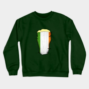 Irish Pint Glass Flag Crewneck Sweatshirt